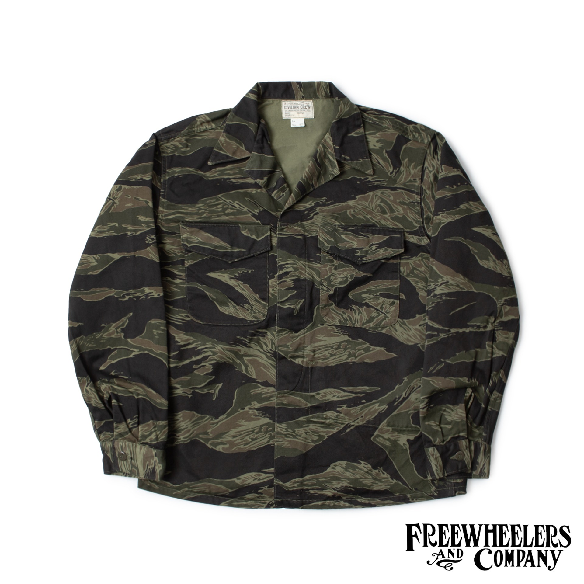  [UNION SPECIAL OVERALLS]  Military Jacket  “COMBAT UTILITY JACKET”  (Tiger Camo)