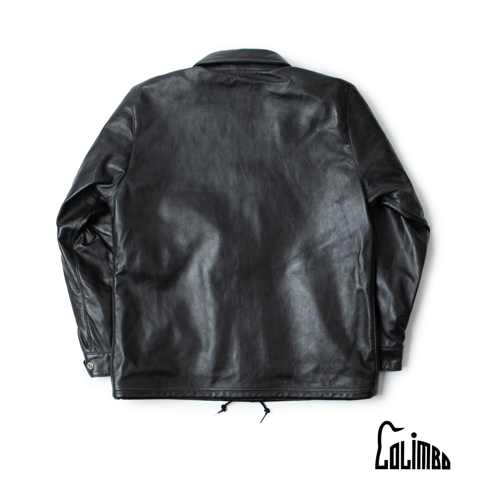 SPECIAL WATER PROOF HORSEHIDE  HILL CITY LEATHER COACH JACKET  (Black)