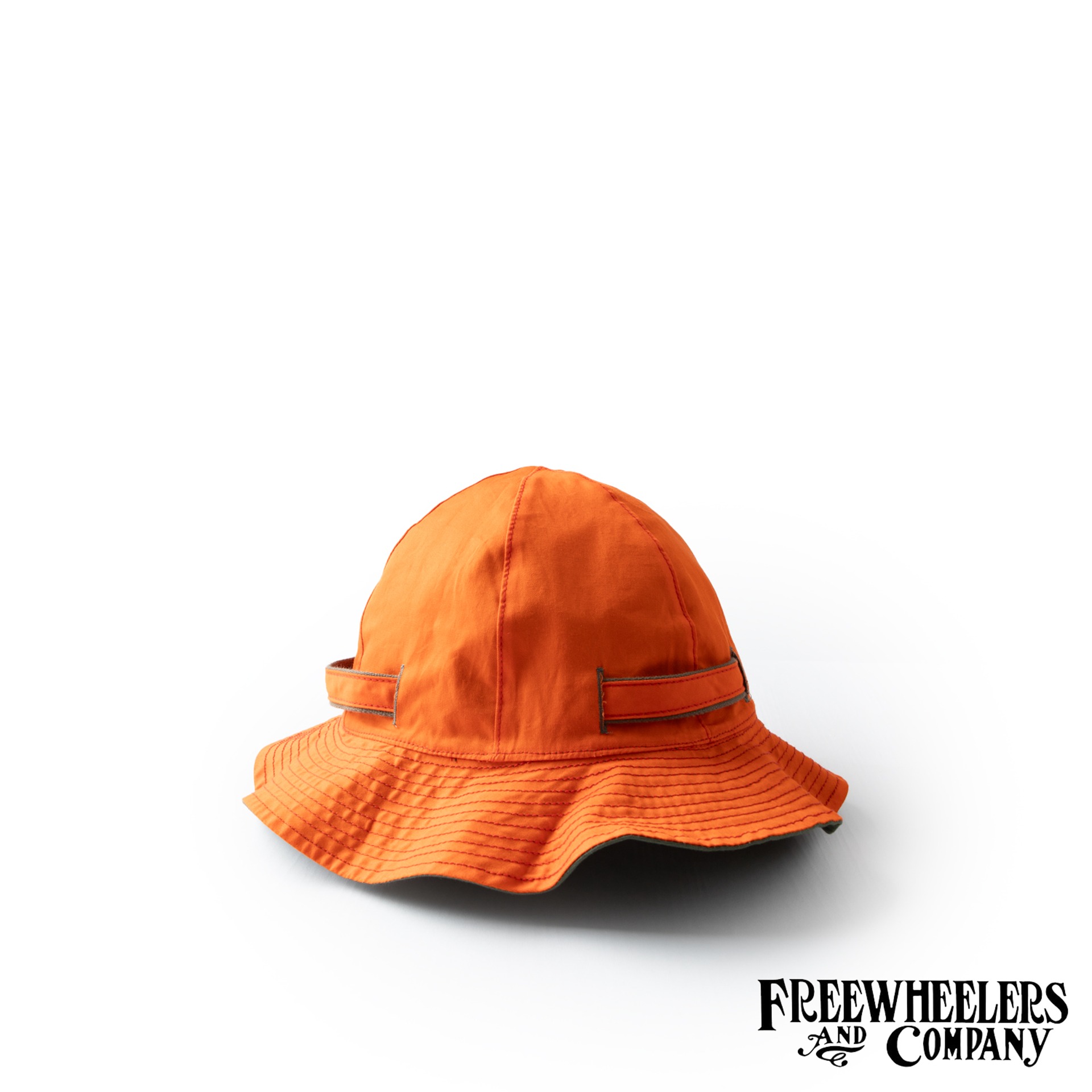  [UNION SPECIAL OVERALLS]  U.S.ARMY SUN HAT   &quot;HAT, REVERSIBLE, SUN&quot; (Olive Green x Indian Orange)